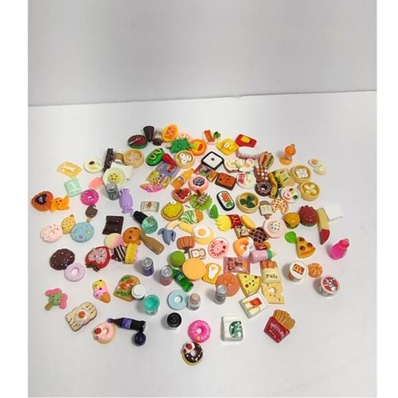 Mini Brands Collectables Miniature Approx 128 Piece Lot KFC Starbucks Doll House - Picture 1 of 10